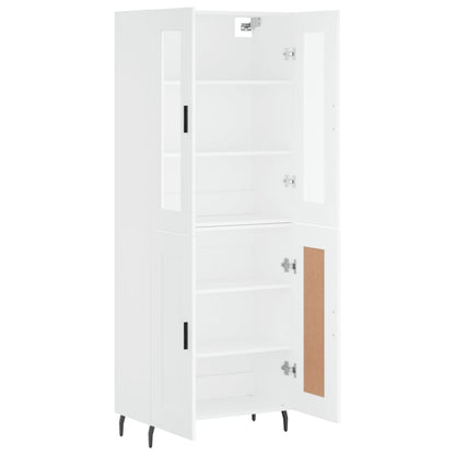 Aparador Alto Madera Contrachapada Blanco 69,5x34x180 Cm_3