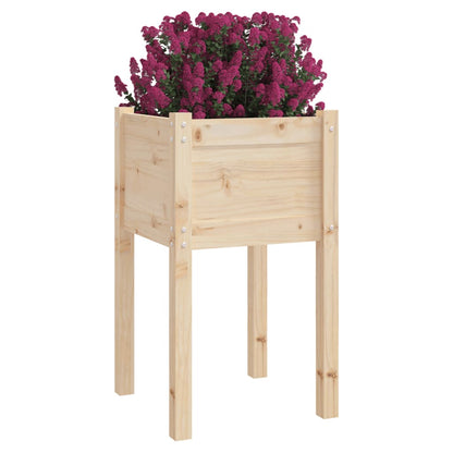 Jardinera De Madera Maciza De Pino 50x50x70 Cm_2