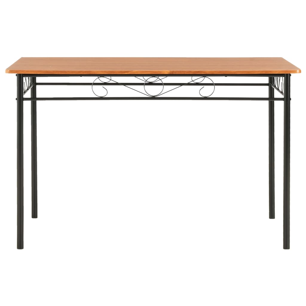 Mesa De Comedor De Mdf Marrón 120x70x75 Cm_0