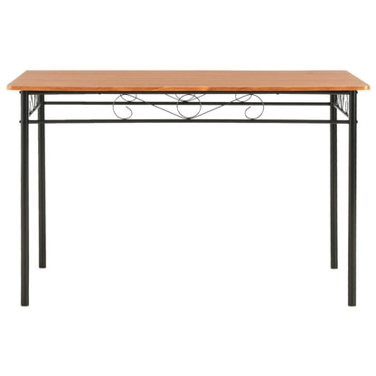 Mesa De Comedor De Mdf Marrón 120x70x75 Cm_0