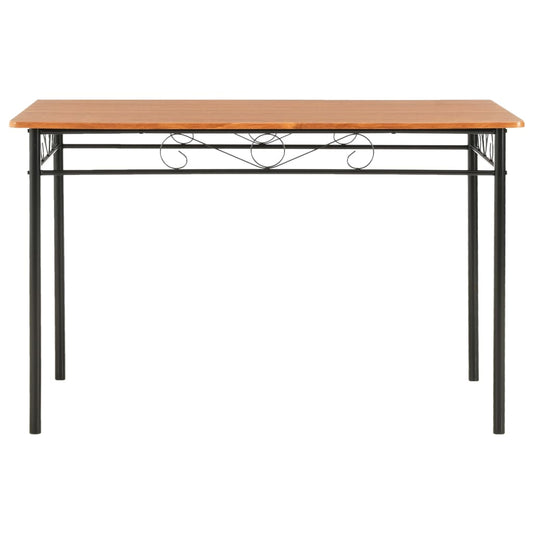 Mesa De Comedor De Mdf Marrón 120x70x75 Cm_0