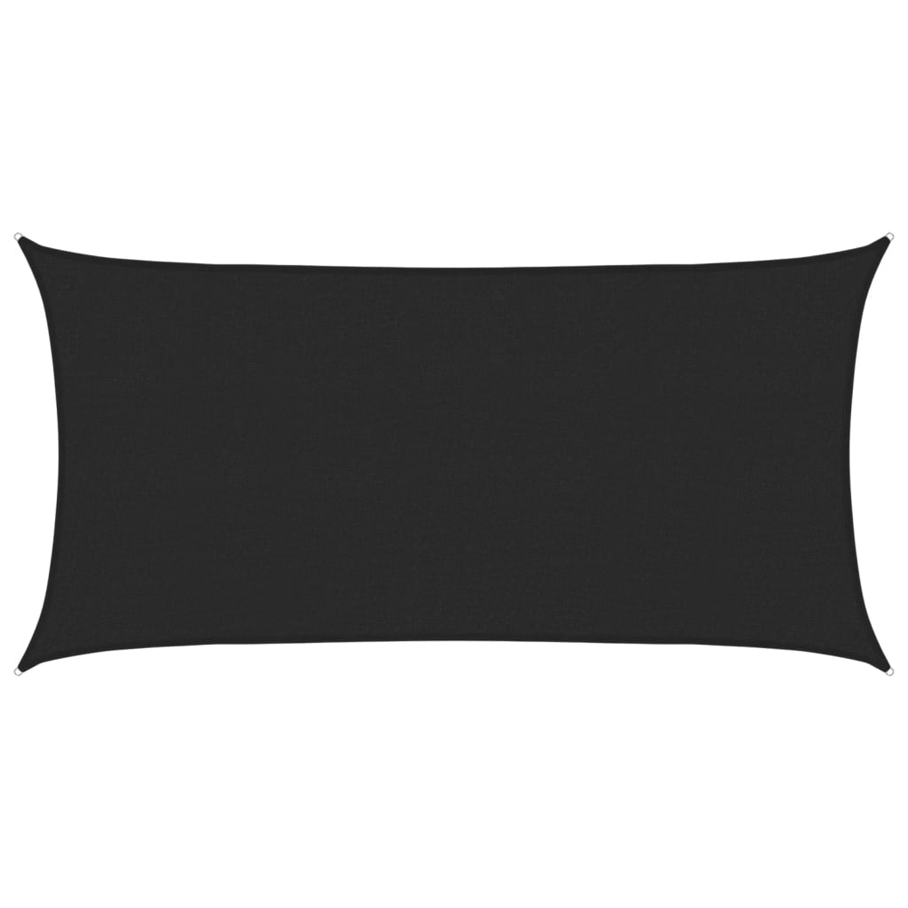Vidaxl Toldo De Vela Negro Hdpe 160 G/m² 2,5x4,5 M_0