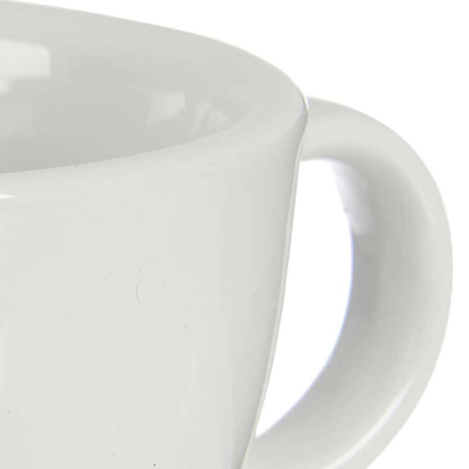 Set 6 Tazas Cafe Porcelana Blanca Con Pl Colección Vessia_4