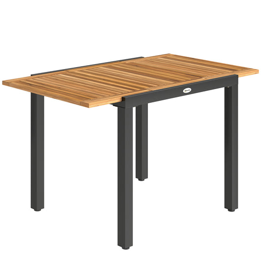 Outsunny Mesa De Jardín Extensible 120/80x70 Cm_0