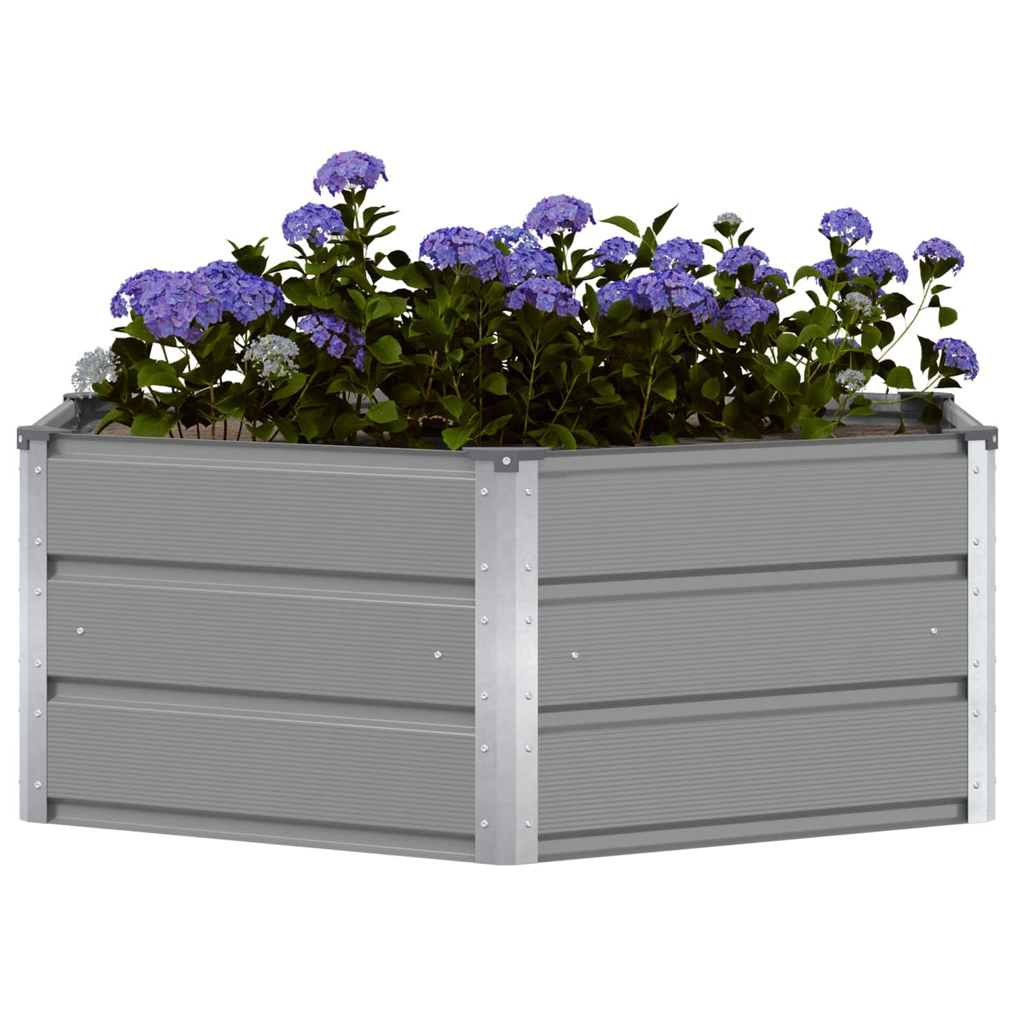 Jardinera Gris Claro 129 X 129 X 45 Cm Acero_2