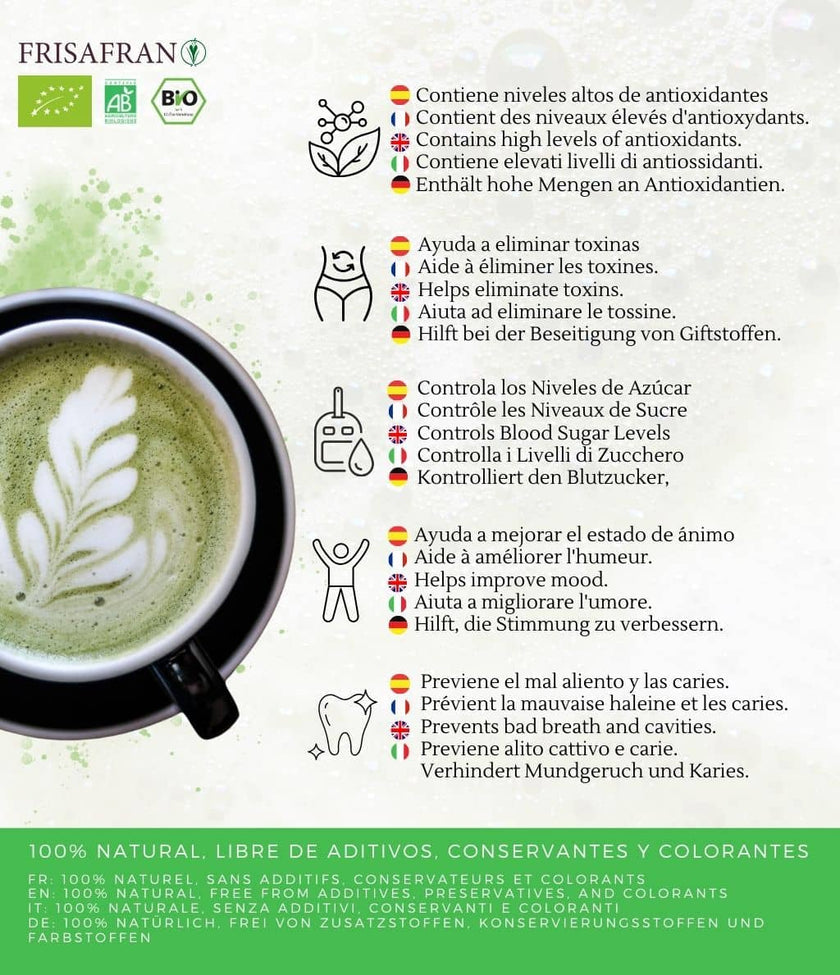 Matcha Latte Ecológico En Polvo | Calidad | Frisafran 50 G_3