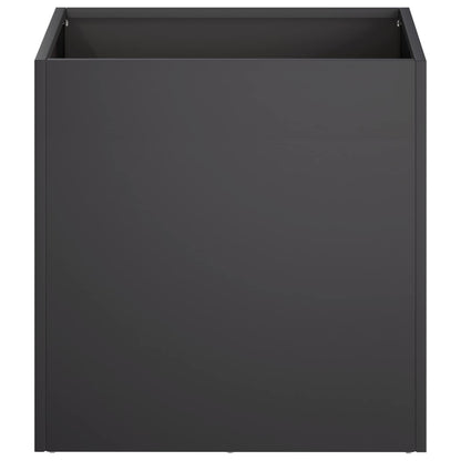 Macetero De Jardín Negro 45 X 45 X 45 Cm Acero Laminado En Frío_2