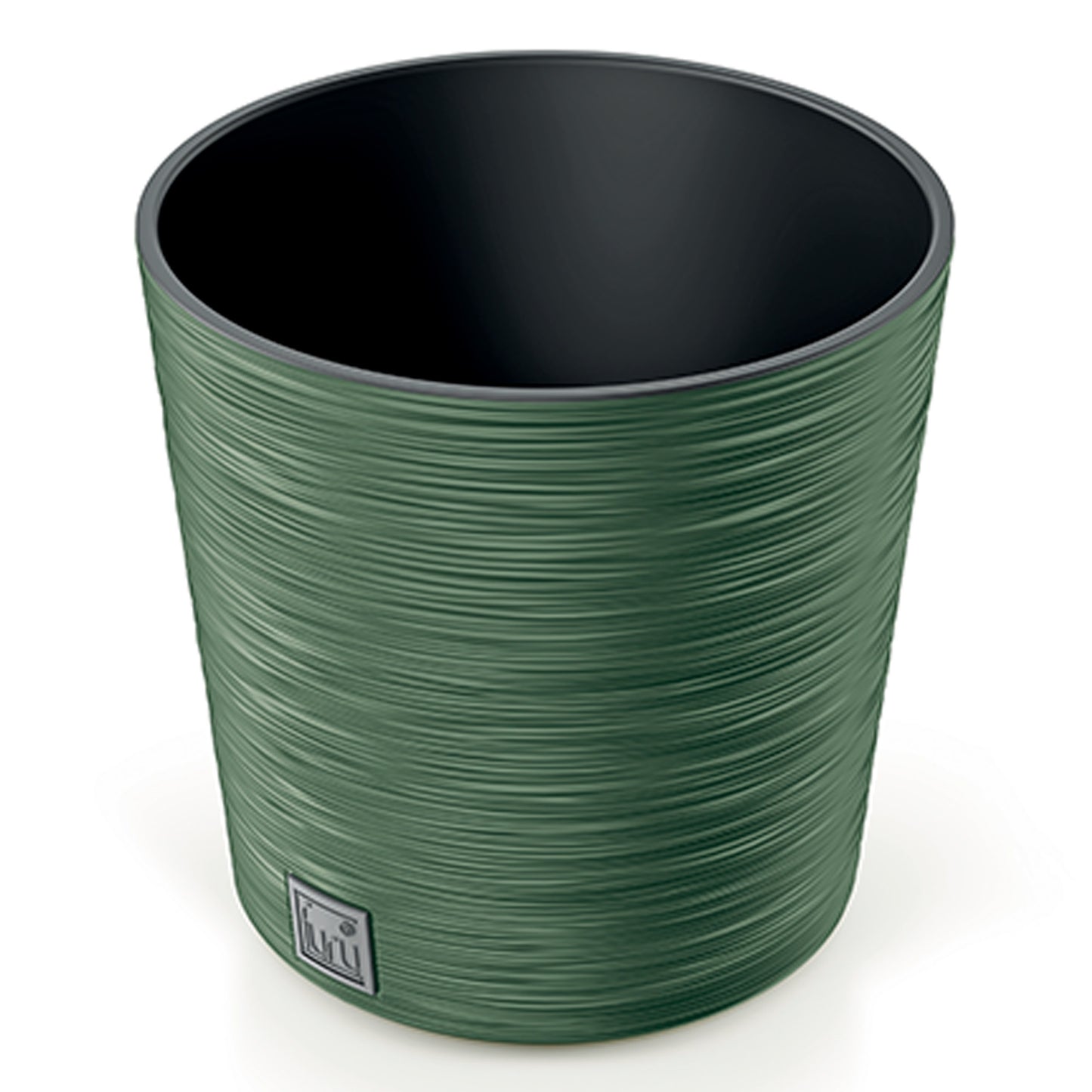 Macetero Color Verde Tierra, Con Depósito, Colección Furu, De 30 X 30 X 29,4 Cm, Capacidad De 15 L._0