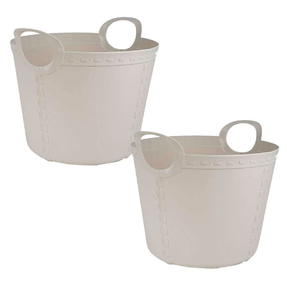 2x Life Story Cesto Craft Medium 25l Light Grey_0