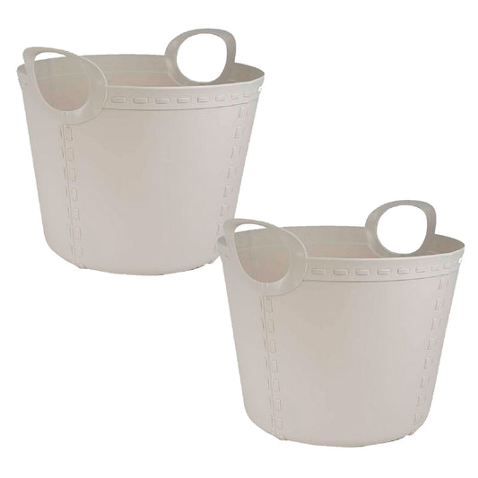 2x Life Story Cesto Craft Medium 25l Light Grey_0