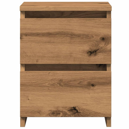 Mesita De Noche Madera De Ingeniería Roble Artisan 30x30x40 Cm_2