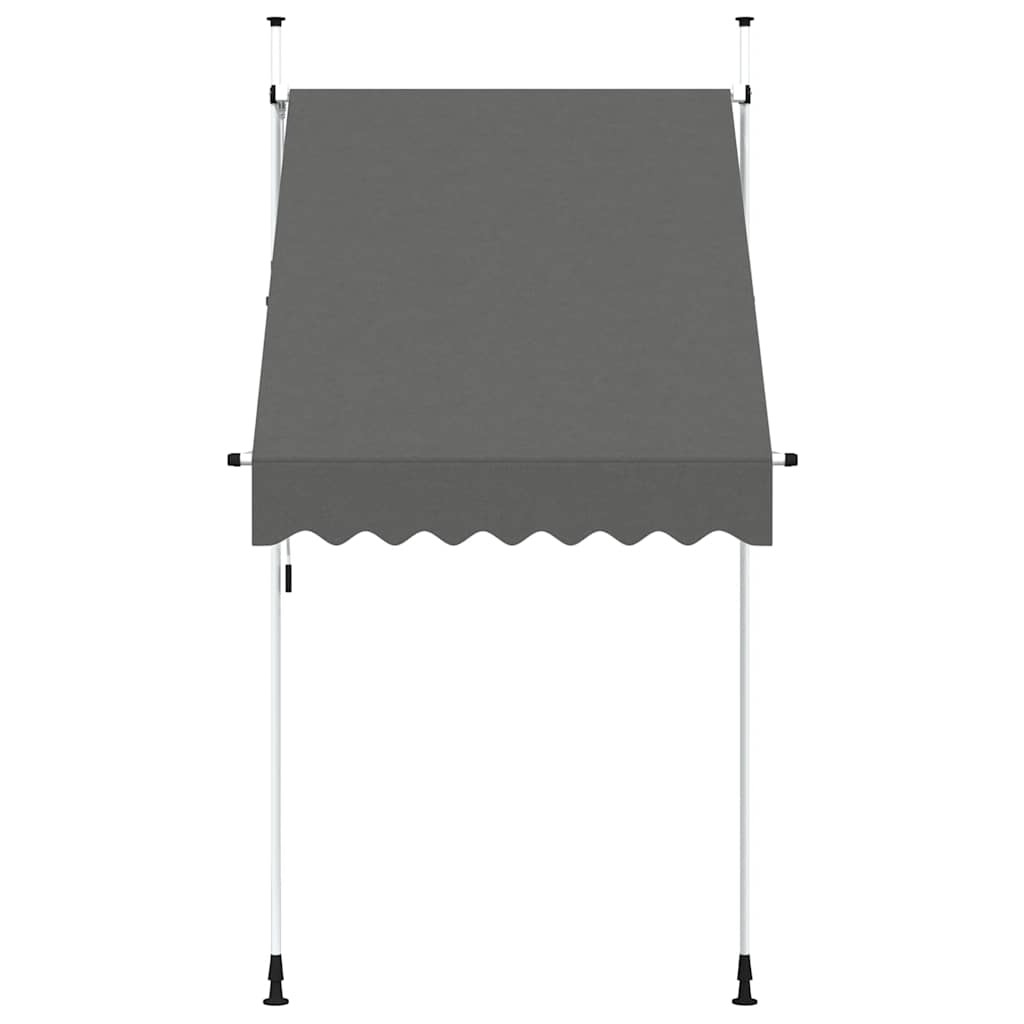 Toldo Retráctil De Funcionamiento Manual Antracita 150 Cm_2