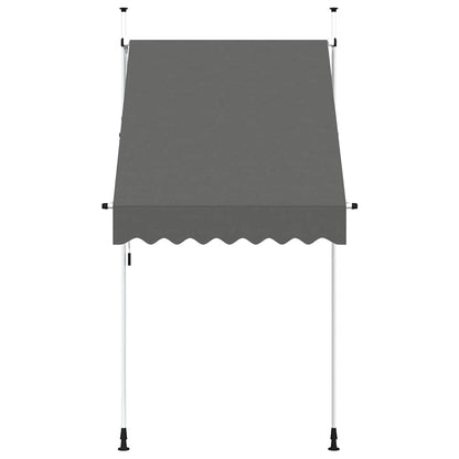 Toldo Retráctil De Funcionamiento Manual Antracita 150 Cm_2