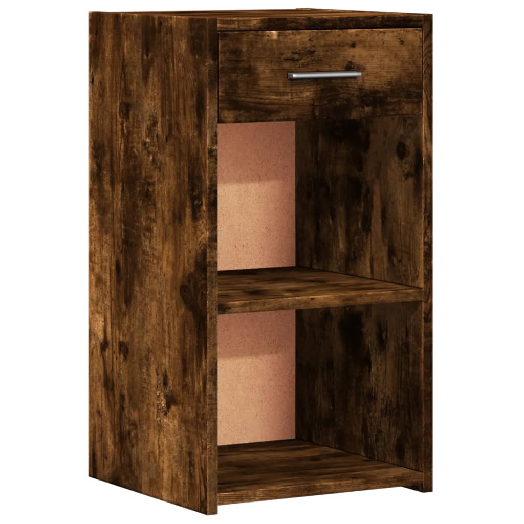 Mesitas Noche 2 Uds Madera Ingeniería Roble Ahumado 35x34x65 Cm_2