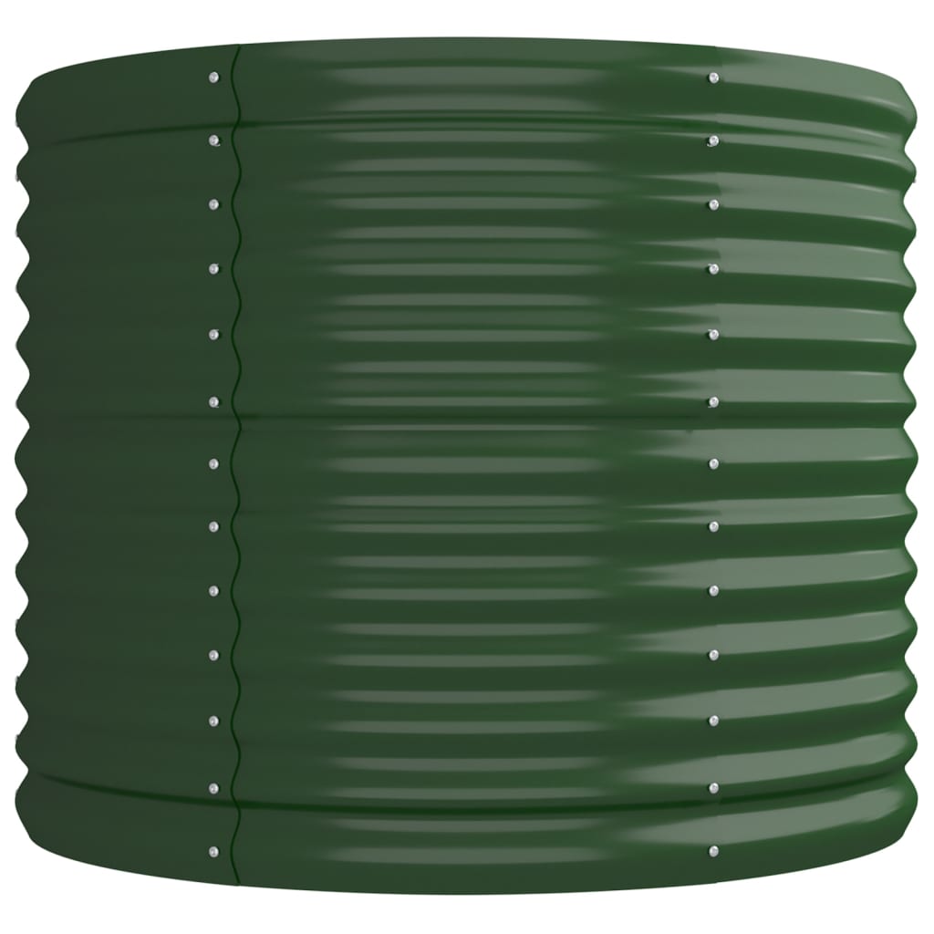 Jardinera Arriate Acero Galvanizado Verde 224x80x68 Cm_3