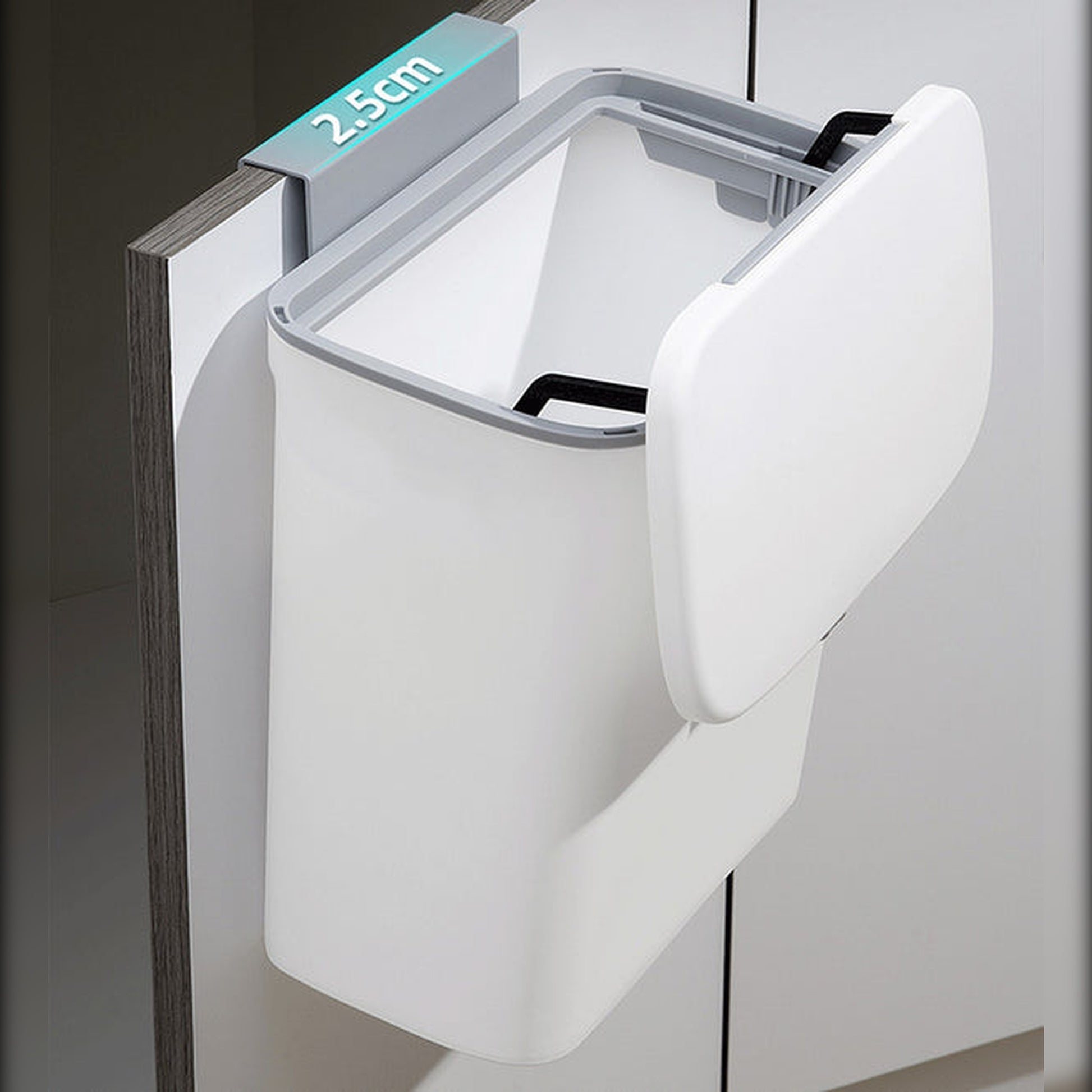 Cubo De Basura Multifuncional Para Puerta O Pared 12l_3