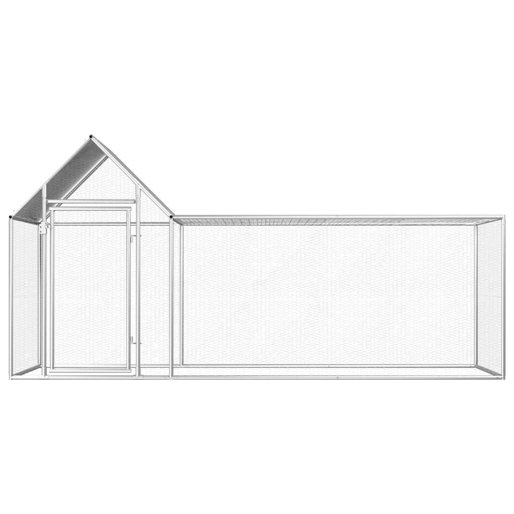 Vidaxl Gallinero Acero Galvanizado 3x1x1,5 M_1