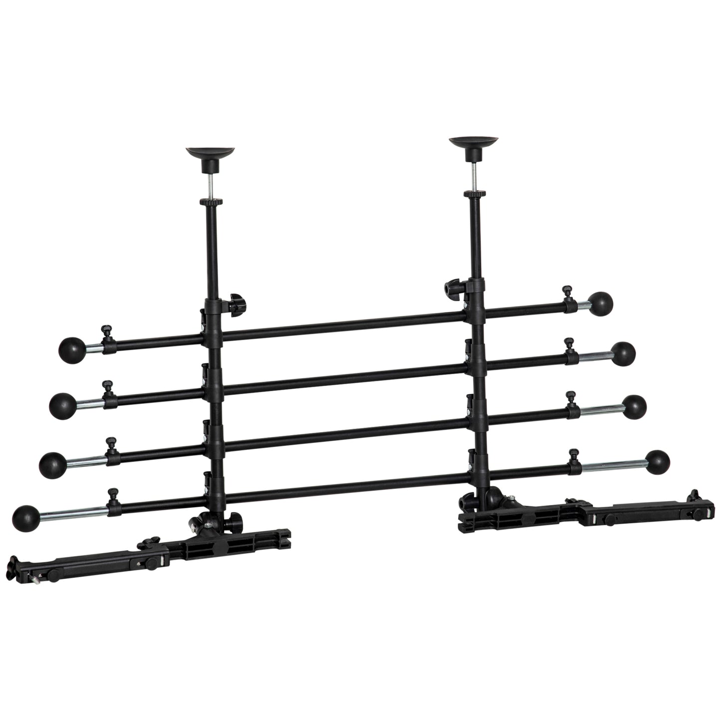 Pawhut Reja Seguridad Coche Para Perros Ajustable En Ancho Altura 85-140x40-50cm_0