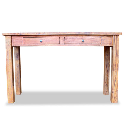 Mesa Consola De Madera Maciza De Caoba 123x42x75 Cm_1