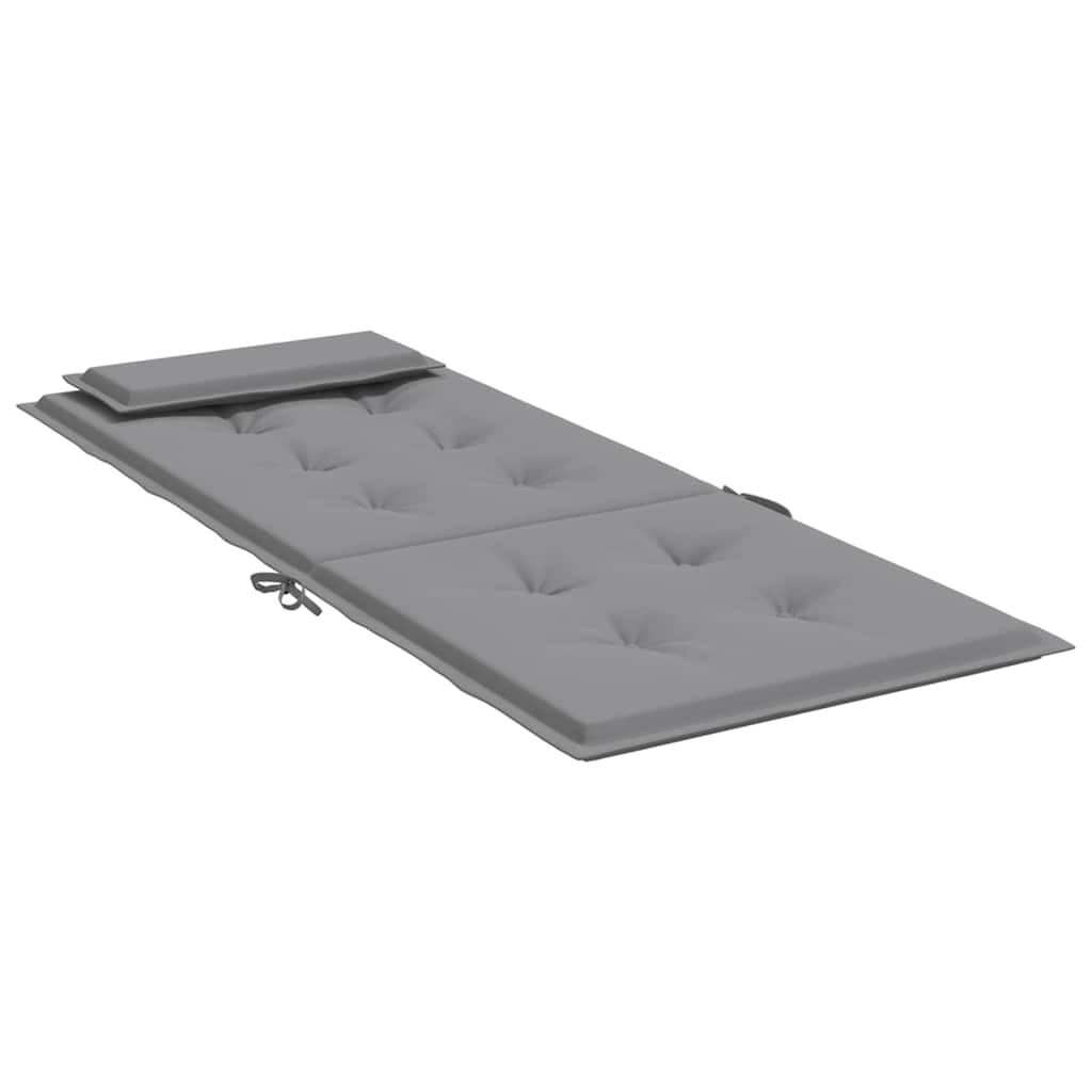 Vidaxl Cojines De Silla Con Respaldo Alto 6 Uds Tela Oxford Gris_4