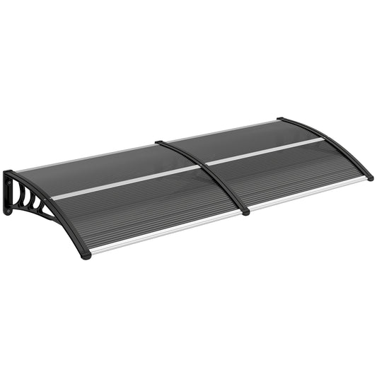 Outsunny Marquesina Exterior Para Puertas Y Ventanas 196x75 Cm Negro_0