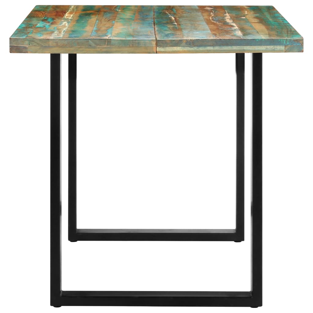 Mesa De Comedor De Madera Maciza Reciclada 160x80x75 Cm_1