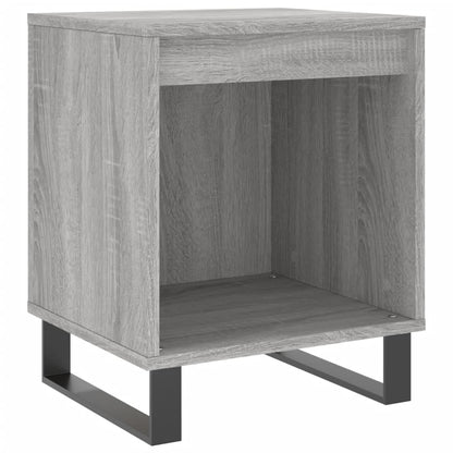 Mesita De Noche Madera De Ingeniería Gris Sonoma 40x35x50 Cm_0