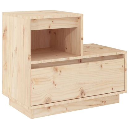 Mesitas De Noche 2 Uds Madera Maciza De Pino 60x34x51 Cm_1