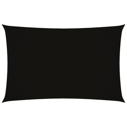 Vidaxl Toldo De Vela Rectangular Tela Oxford Negro 2x5 M_0