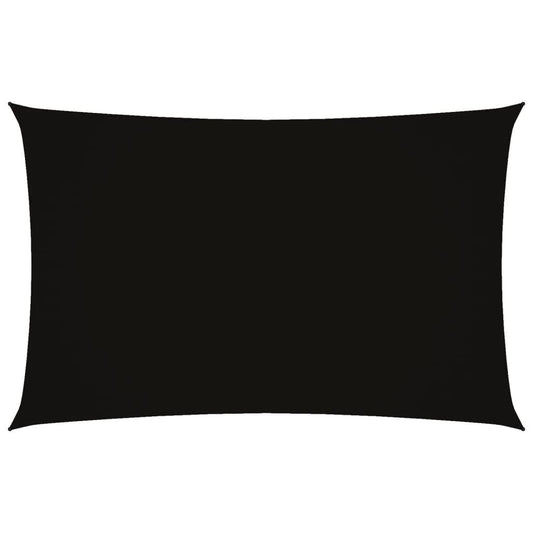 Vidaxl Toldo De Vela Rectangular Tela Oxford Negro 2x5 M_0
