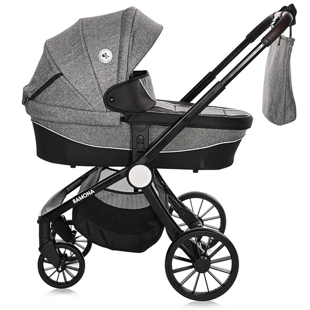 Carrito De Bebé Ramona Trío Capazo Duro Steel Grey_1