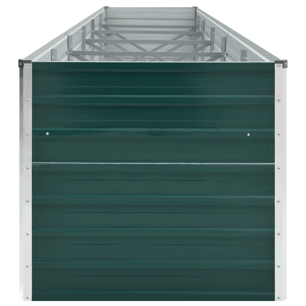 Arriate De Jardín De Acero Galvanizado Verde 480x80x77 Cm_3