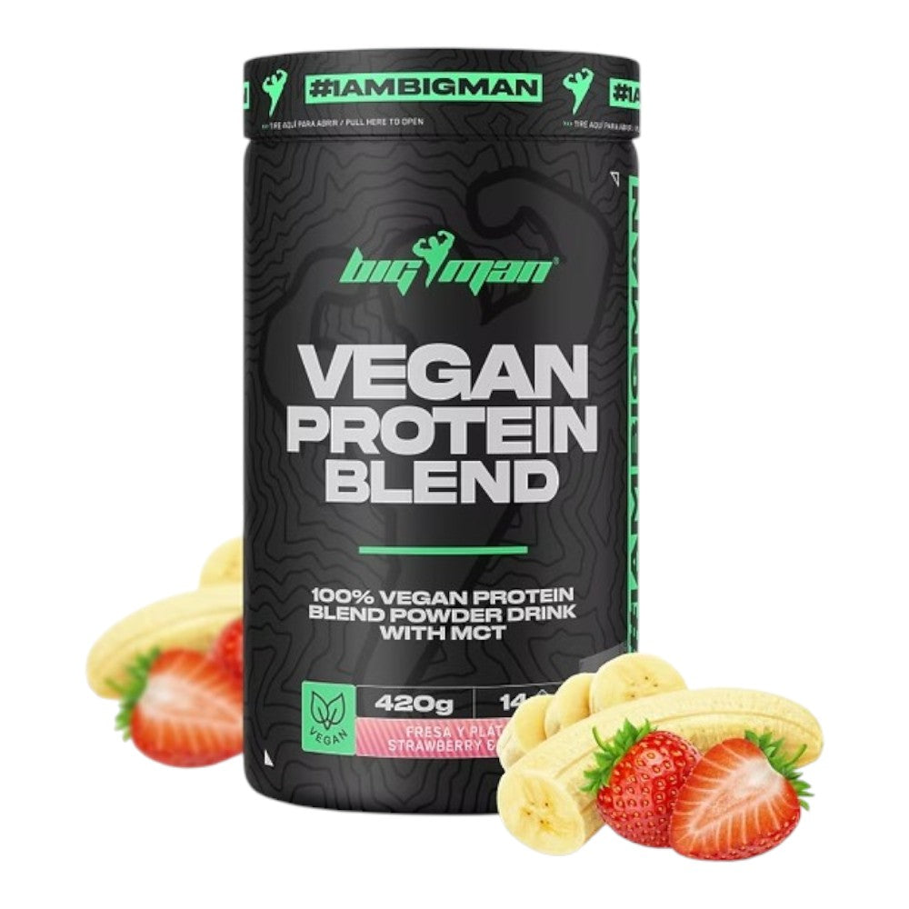 Vegan Protein Blend 420 Gr Fresa - Plátano_0