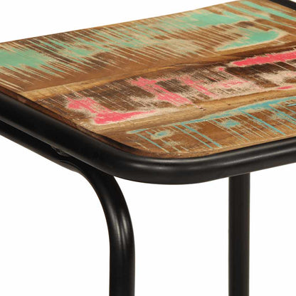 Taburetes De Barra 2 Uds 46x35,5x70 Madera Maciza Reciclada_3