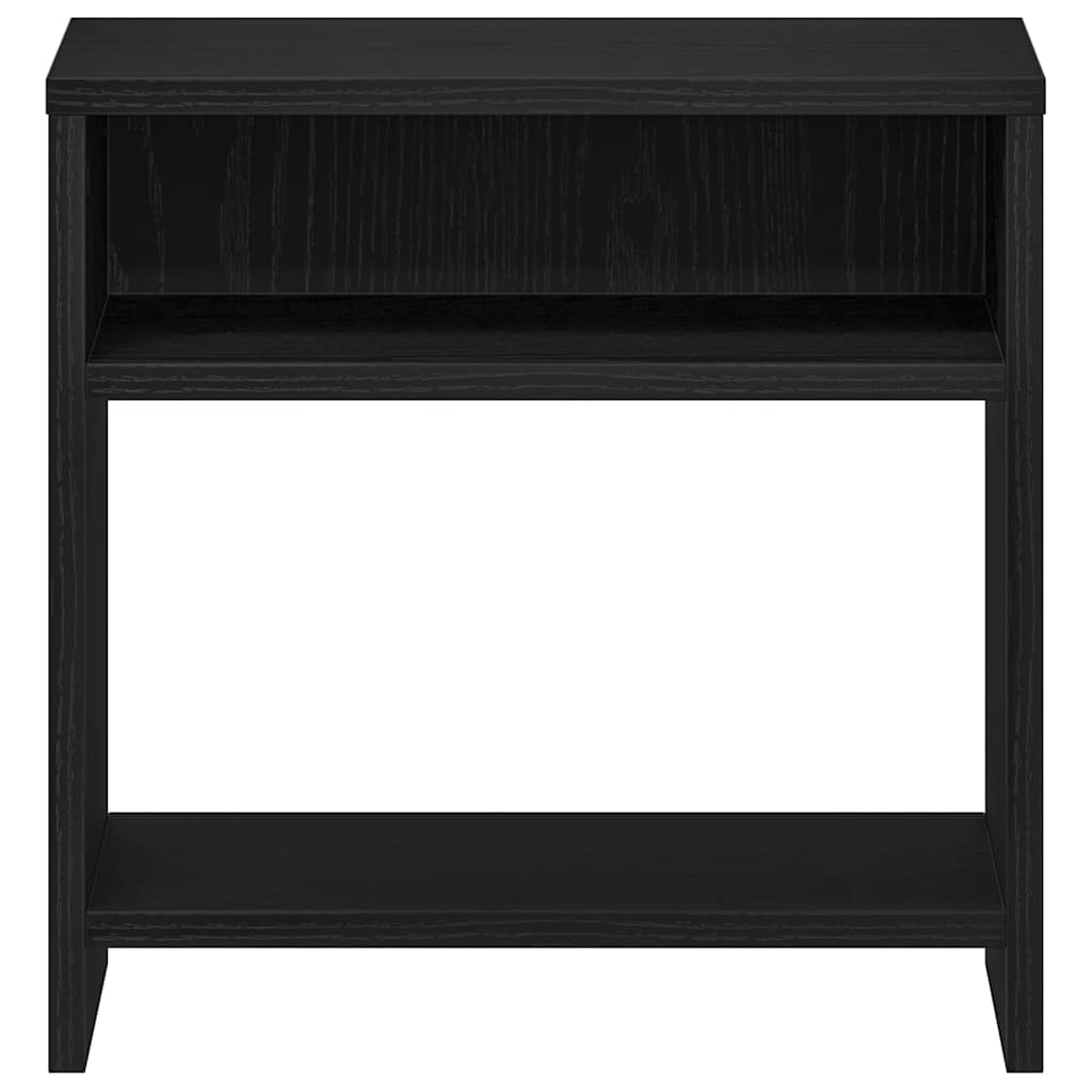 Mesilla De Noche Roble Negro 40x30x40 Cm Madera De Ingeniería_3