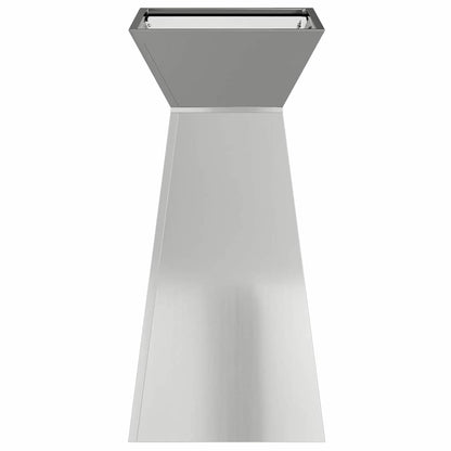 Maceta Pilar 2 Uds. Plateado 35 X 35 X 73 Cm Acero Galvanizado_5
