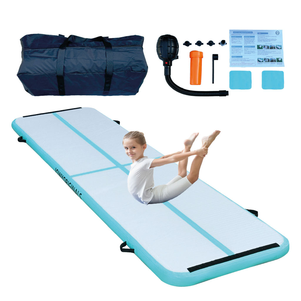 Jowy Airtrack 400x100x10cm Colchoneta Inflable, Color Azul_0
