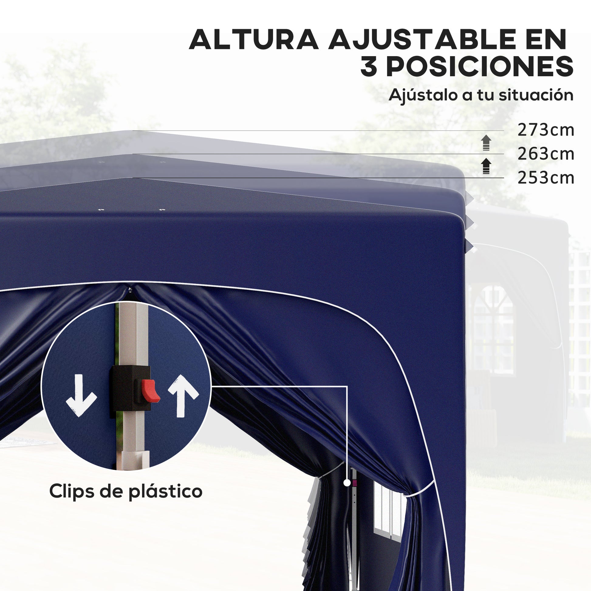 Outsunny Carpa Plegable 3x3 M_4
