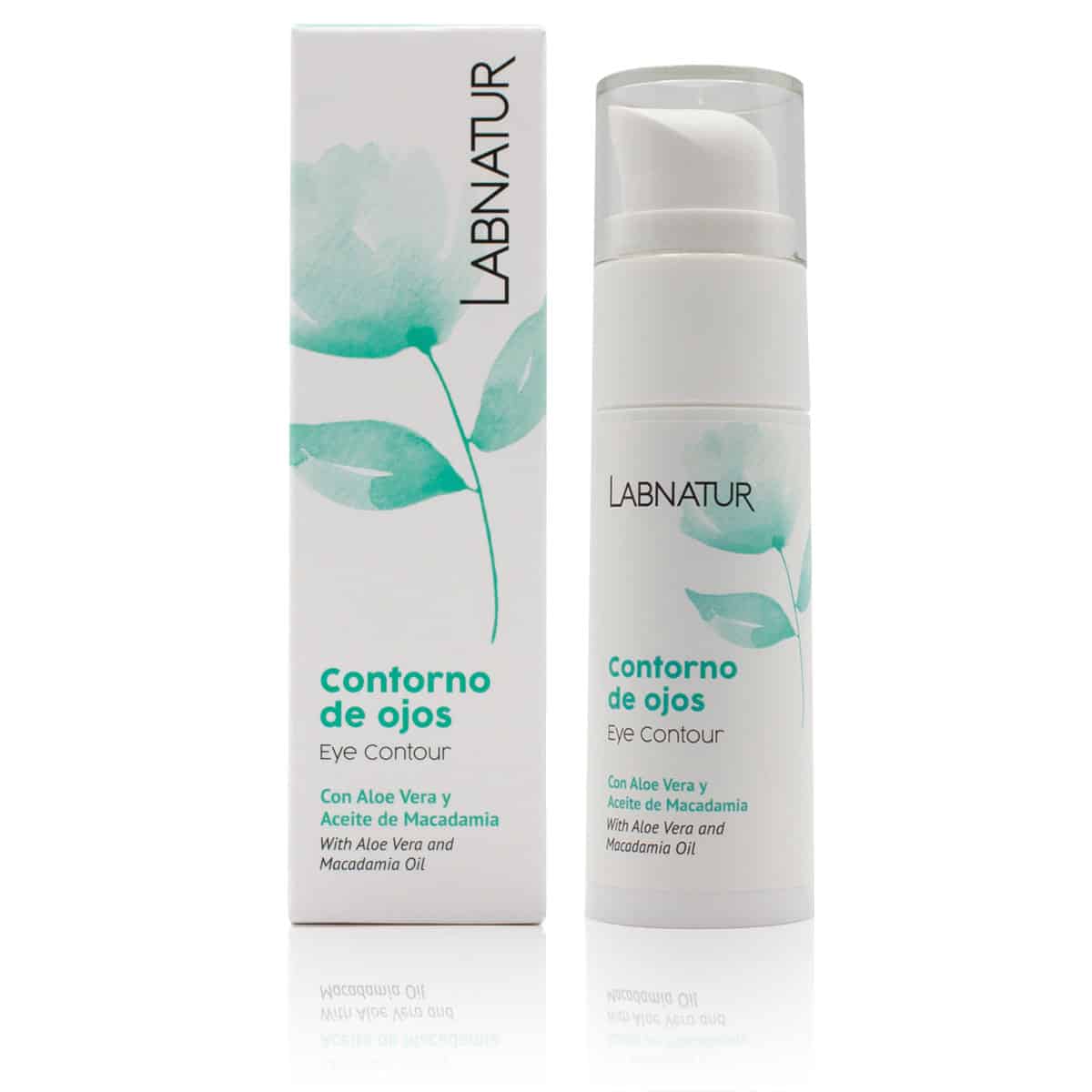 Contorno de Ojos Labnatur 30 ml | Aloe Vera, Macadamia y Vitamina E | Bolsas, Ojeras y Líneas de Expresión_0