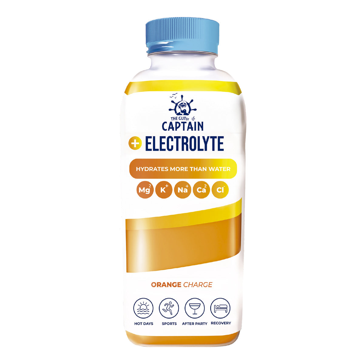Bebida Natural Electrolyte Naranja Pet The Gutsy Captain 600 ml