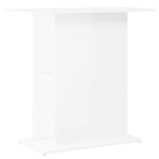 Vidaxl Soporte Acuario Madera Ingeniería Blanco Brillo 75x36x72,5 Cm_0