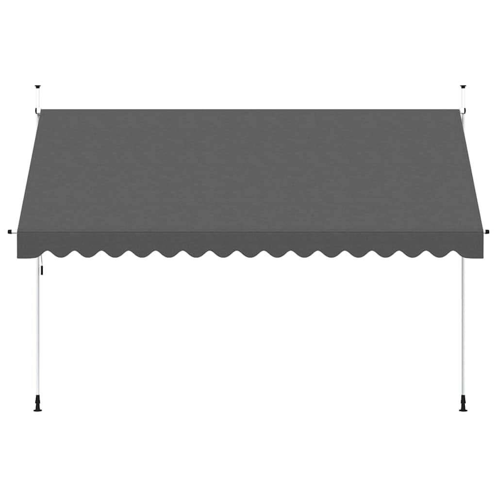 Toldo Retráctil De Operación Manual Antracita 400 Cm_1