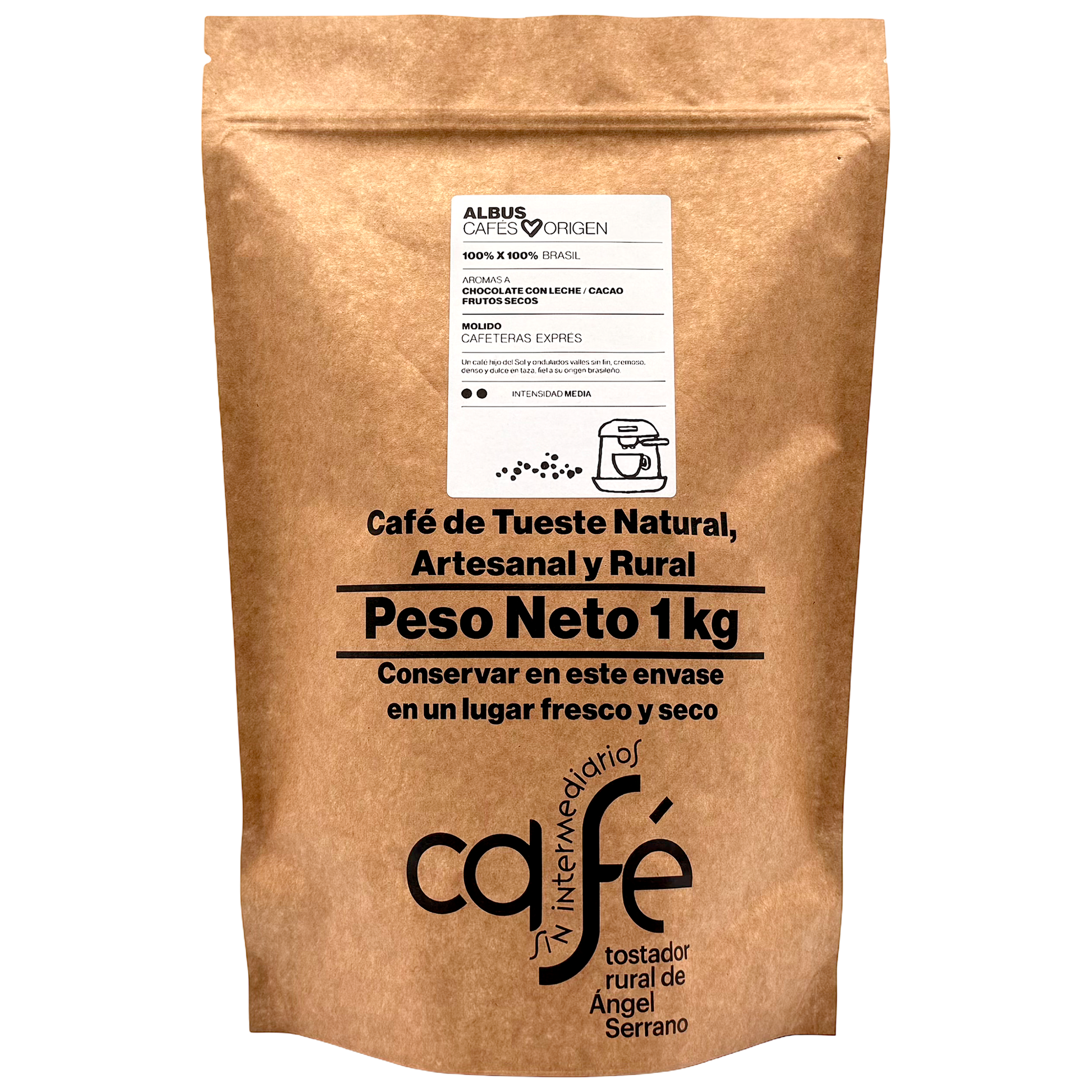 Cafe Sin Intermediarios Café Brasil Albus Molido Espresso 1 Kg_0