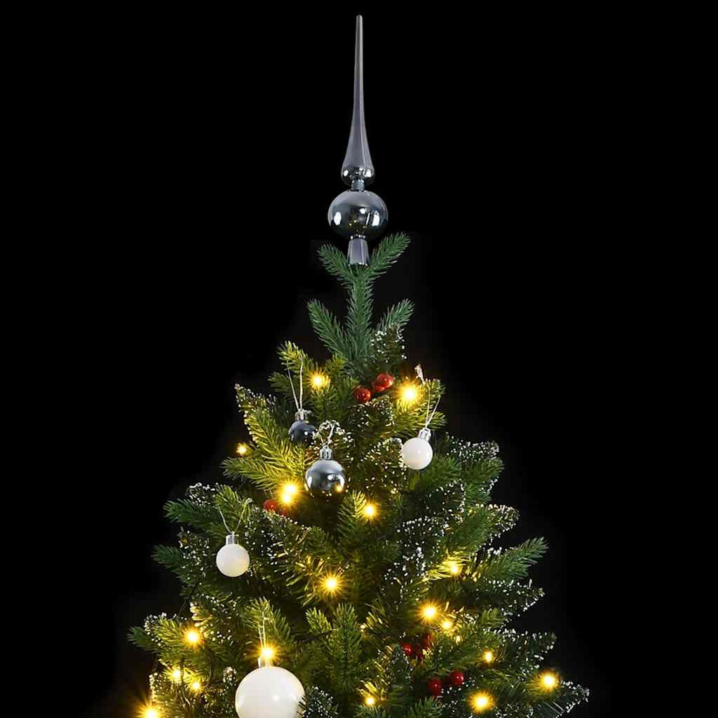 Vidaxl Árbol De Navidad Artificial Con Bisagras 150 Led Y Bolas 150 Cm_1