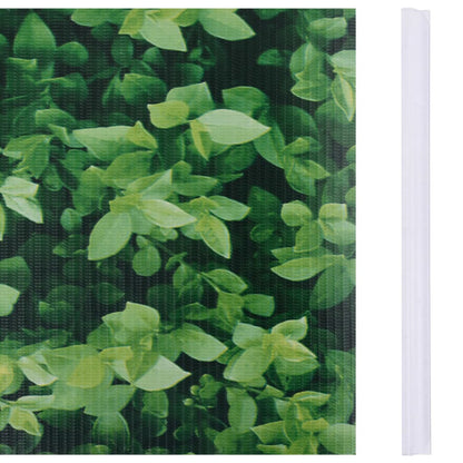 Panel De Valla De Pvc Verde 35x0,19 M / Vetonek_5