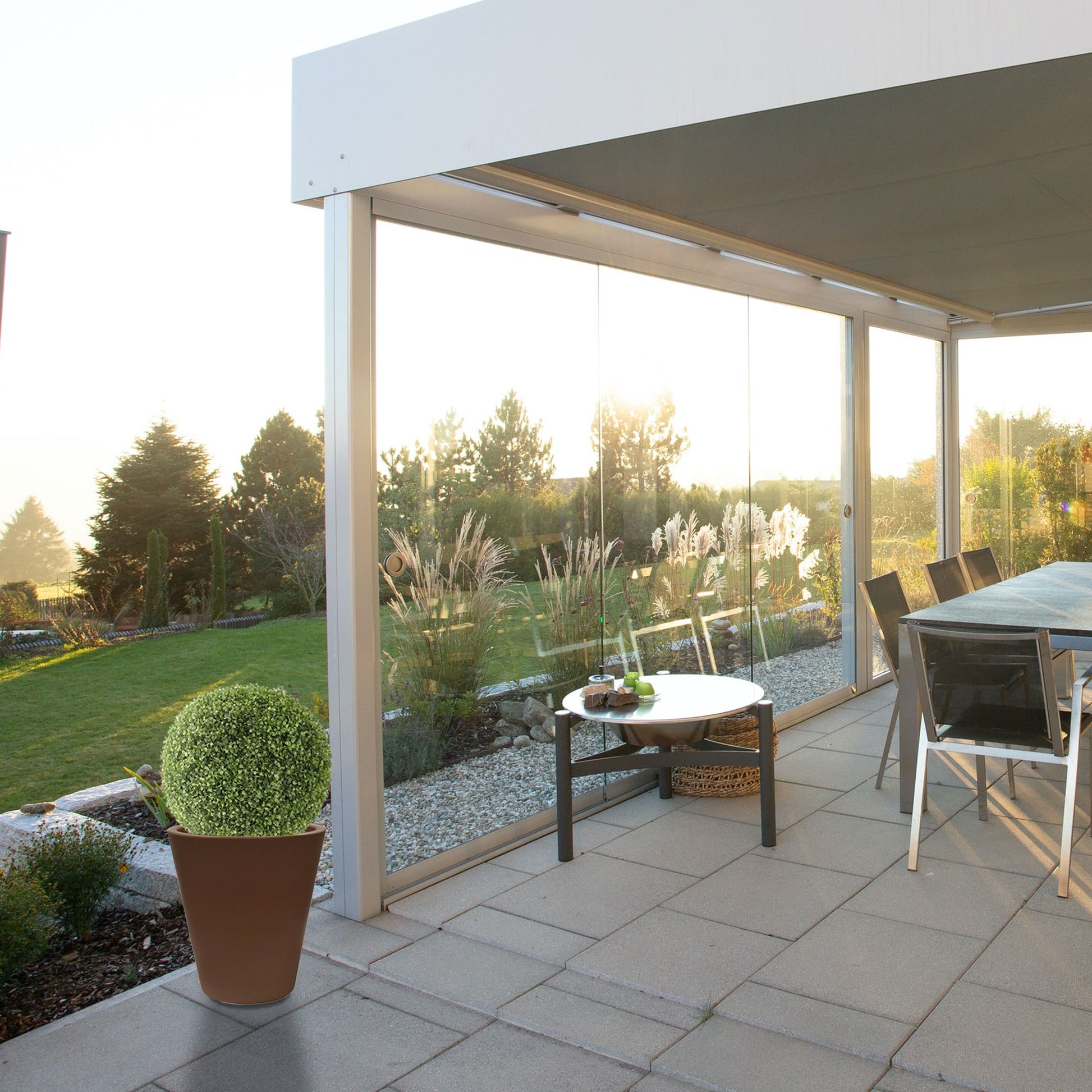 Macetero De Polietileno Bronce 50x50 Cm_4