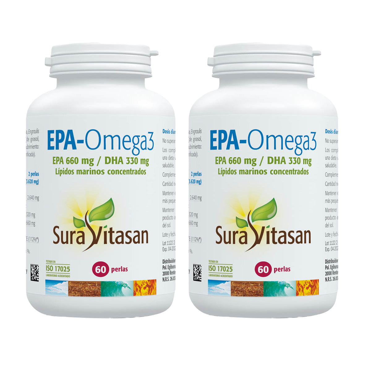 Pack 2x EPA - Omega-3, Sura Vitasan, 60 perlas