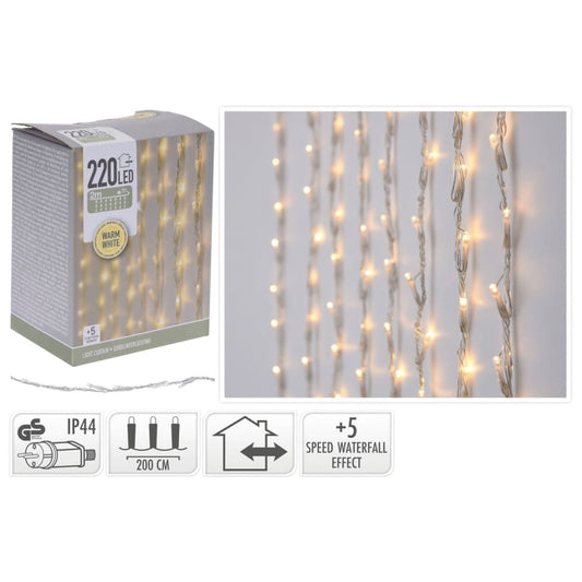 Cortina De Luz Ambiental Con 220 Led_0