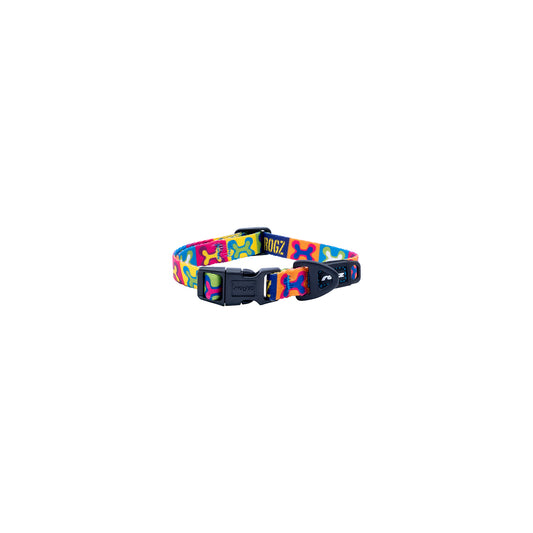 Collar Para Perro, Modelo Fusion De Rogz, Estampado Pop Art. Talla M (12-22kg)_0