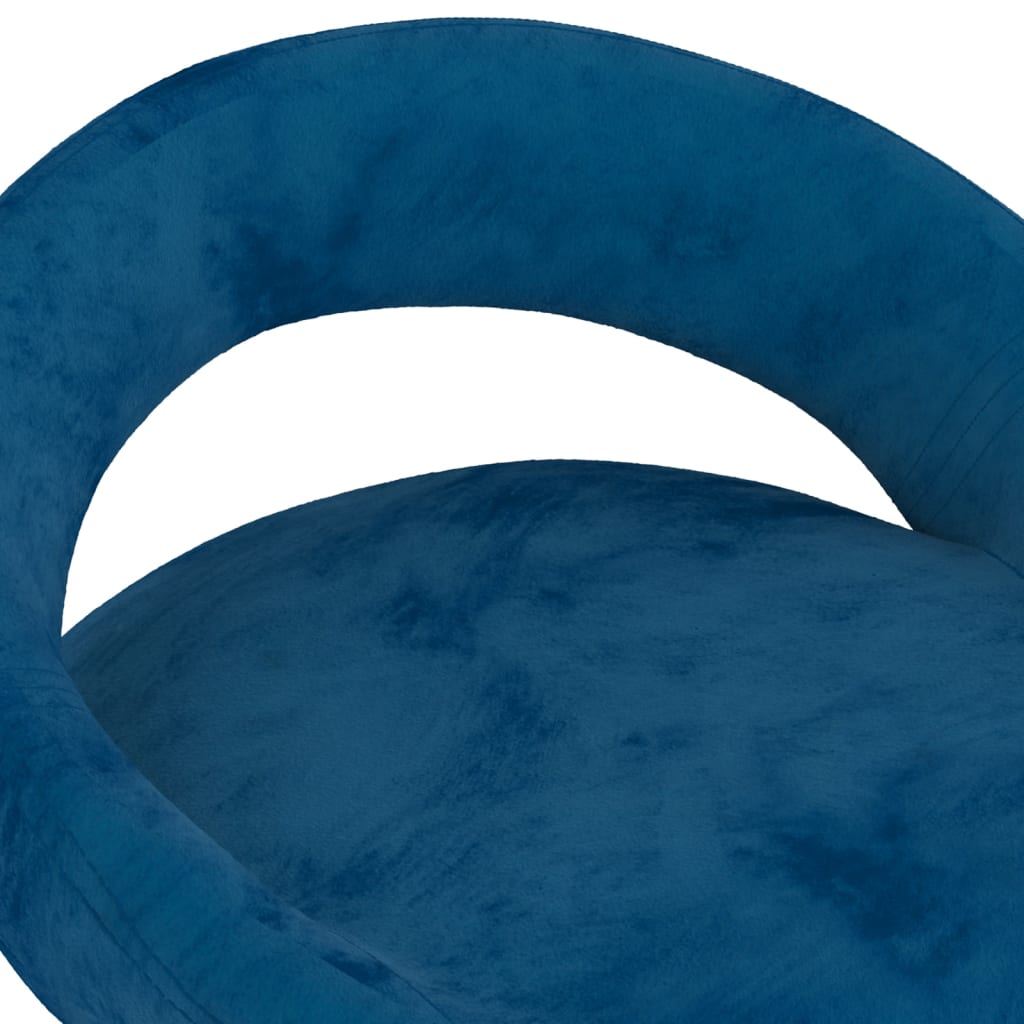 Taburetes De Cocina 2 Unidades Terciopelo Azul_5
